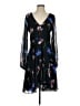 Betsey Johnson 100% Polyester Floral Black Cocktail Dress Size 4 - photo 1