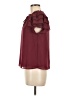 1.State 100% Polyester Burgundy Short Sleeve Blouse Size M - photo 5