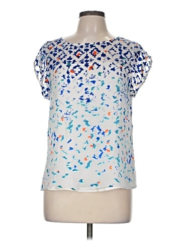 Twelfth Street by Cynthia Vincent Short Sleeve Silk Top (view 1)