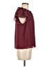 1.State 100% Polyester Burgundy Short Sleeve Blouse Size M - photo 4