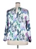 Ellos 100% Polyester Print Blue Long Sleeve Blouse Size 18 - photo 2