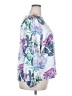 Ellos 100% Polyester Print Blue Long Sleeve Blouse Size 18 - photo 4