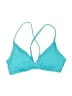 Roxy Solid Teal Swimsuit Top Size M - photo 1