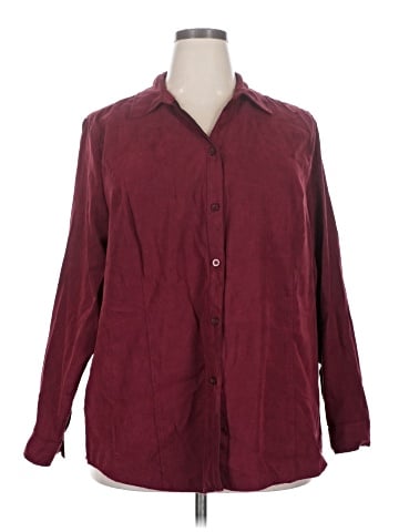 White Stag 3/4 Sleeve Button-Down Shirt (view 1)