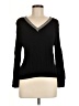 Eyeshadow 100% Rayon Black Long Sleeve Top Size M - photo 1