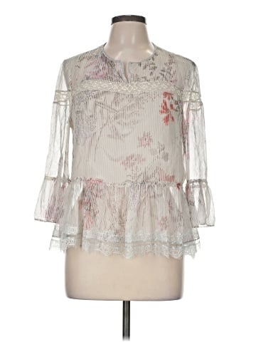 Elie Tahari 3/4 Sleeve Silk Top (view 1)