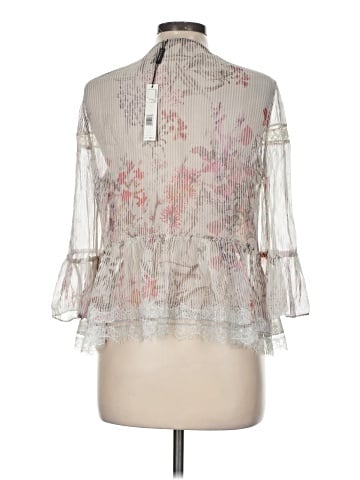 Elie Tahari 3/4 Sleeve Silk Top (view 2)