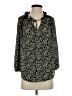 dalia 100% Polyester Black 3/4 Sleeve Blouse Size S - photo 1