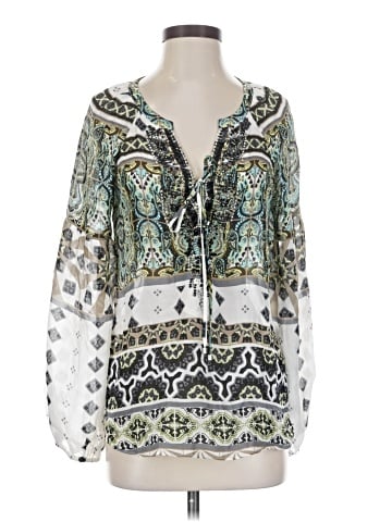 Hale Bob 3/4 Sleeve Silk Top (view 1)
