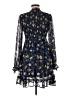 Hailey & Co. 100% Polyester Floral Blue Cocktail Dress Size M - photo 2
