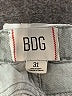 BDG 100% Cotton Stripes Silver Denim Shorts Size 31 waist - photo 3