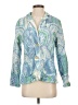 J. McLaughlin 100% Cotton Paisley Blue Blazer Size S - photo 1