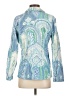 J. McLaughlin 100% Cotton Paisley Blue Blazer Size S - photo 2