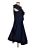 Samuel Dong Solid Blue Cocktail Dress Size S - photo 4