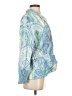 J. McLaughlin 100% Cotton Paisley Blue Blazer Size S - photo 4