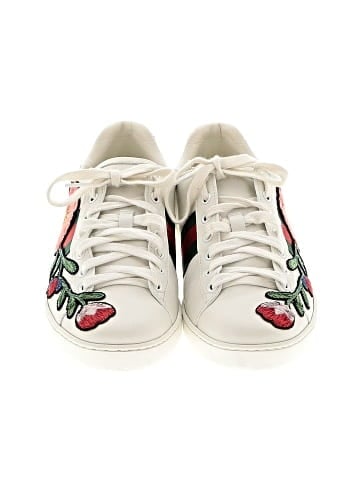 Gucci  Ace floral embroidered leather trainer (view 2)