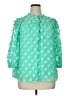 Cato 100% Polyester Green 3/4 Sleeve Blouse Size 14 - photo 1