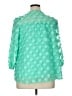 Cato 100% Polyester Green 3/4 Sleeve Blouse Size 14 - photo 2