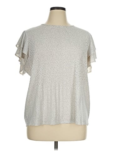 Adrianna Papell Short Sleeve Blouse (view 1)