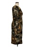 Connected Apparel 100% Polyester Animal Print Gold Cocktail Dress Size 14 - photo 4