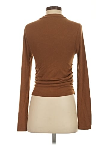 Madewell Brushed Jersey Ruched Long-Sleeve Tee (view 2)