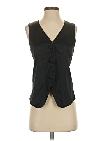 Madewell Button-Front Vest Top in Satin (view 1)