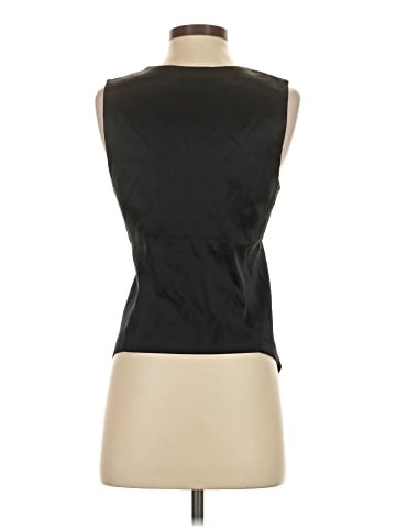 Madewell Button-Front Vest Top in Satin (view 2)