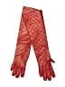 Moschino 100% Silk Red Gloves Size 7 - photo 1