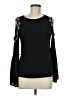 INC International Concepts Black Long Sleeve Blouse Size M - photo 1