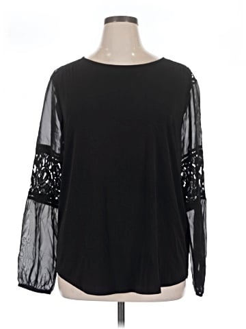 Roz & Ali Long Sleeve Blouse (view 1)