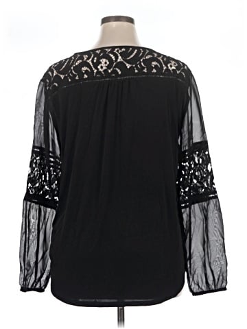 Roz & Ali Long Sleeve Blouse (view 2)