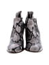 Fergalicious Animal Print Snake Print Gray Ankle Boots Size 10 - photo 2