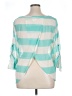 Rachel Kate 100% Polyester Stripes Teal 3/4 Sleeve Top Size XL - photo 2