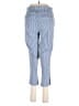 Westbound Stripes Blue Jeggings Size 10 - photo 2