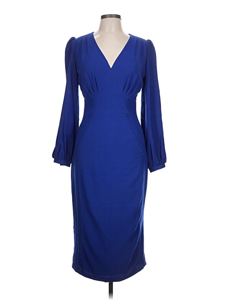 Pre-owned Assorted Brands Cocktail Dress In Blue