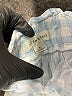 Aeropostale 100% Rayon Checkered-gingham Blue Shorts Size S - photo 3