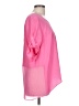 Jennifer Lopez Pink Short Sleeve Blouse Size L - photo 4