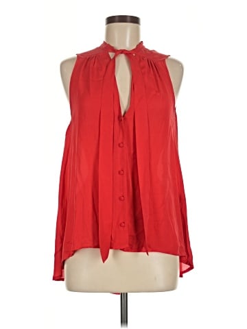 Elizabeth and James Sleeveless Silk Top (view 1)