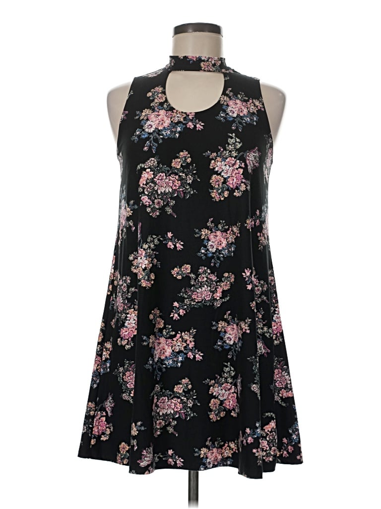 Pre-owned Pink Rose Casual Dress In Black