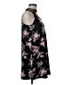 Pink Rose Floral Black Casual Dress Size M - photo 4
