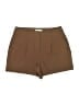 Nine West Solid Brown Khaki Shorts Size 12 - photo 1