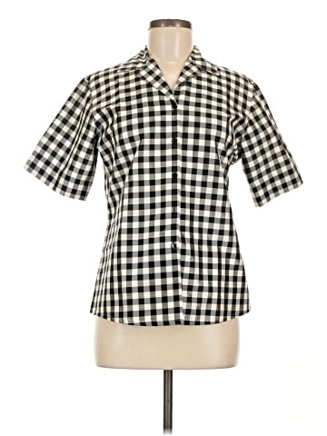 Jaeger Short Sleeve Silk Top (view 1)