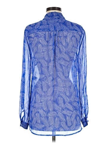 Diane von Furstenberg Long Sleeve Silk Top (view 2)