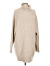 Mikarose 100% Polyester Tan Turtleneck Sweater Size L - photo 1