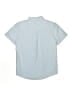 Wonder Nation 100% Cotton Solid Blue Short Sleeve Button-Down Shirt Size 10 - 12 - photo 2