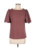 Ann Taylor Burgundy Short Sleeve Blouse Size M - photo 1