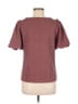 Ann Taylor Burgundy Short Sleeve Blouse Size M - photo 2