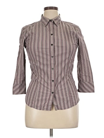 Express 3/4 Sleeve Button-Down Shirt (view 1)