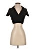Zara Black Short Sleeve Turtleneck Size S - photo 1