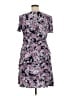 Connected Apparel 100% Polyester Paisley Purple Casual Dress Size 14 (petite) - photo 2